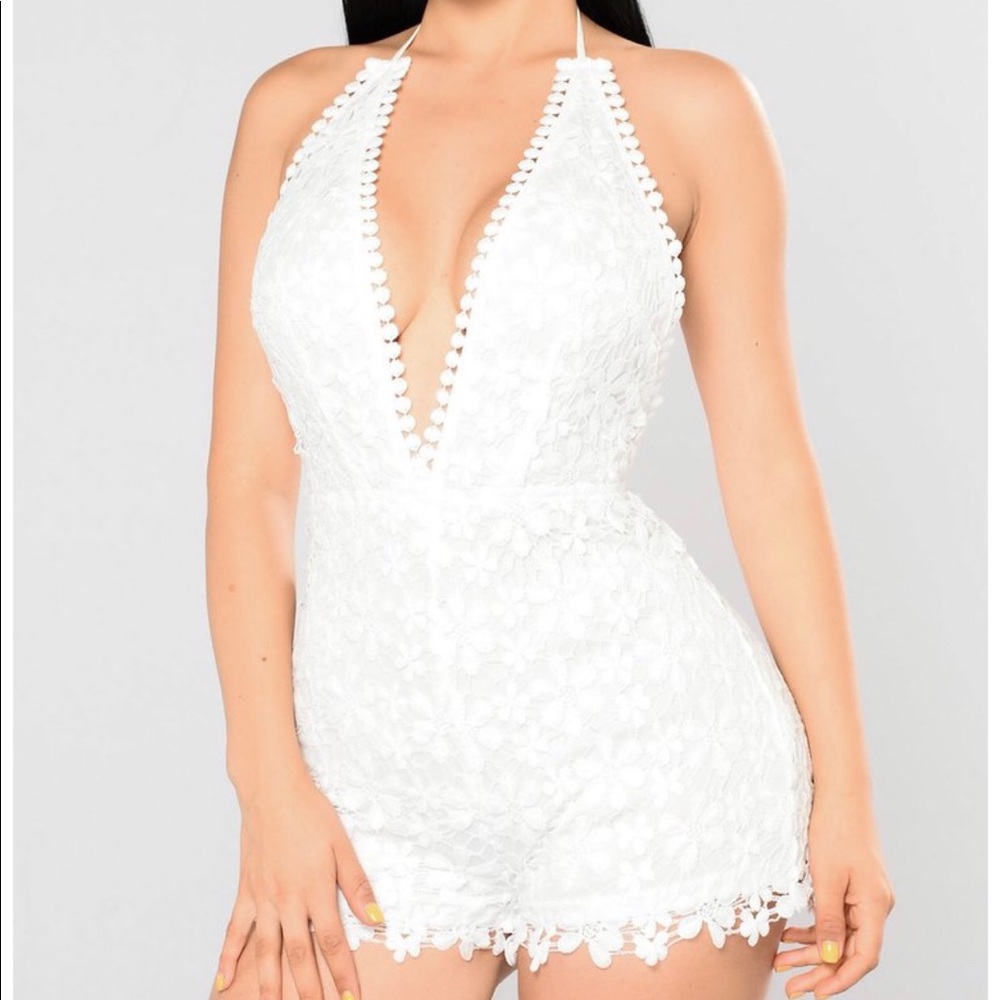 Fashion Nova Lace Romper